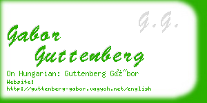 gabor guttenberg business card